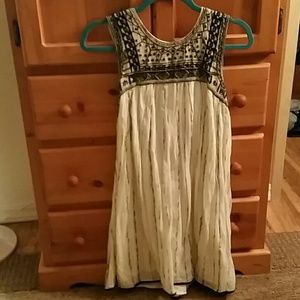 Free People Aztec dress in Ivory